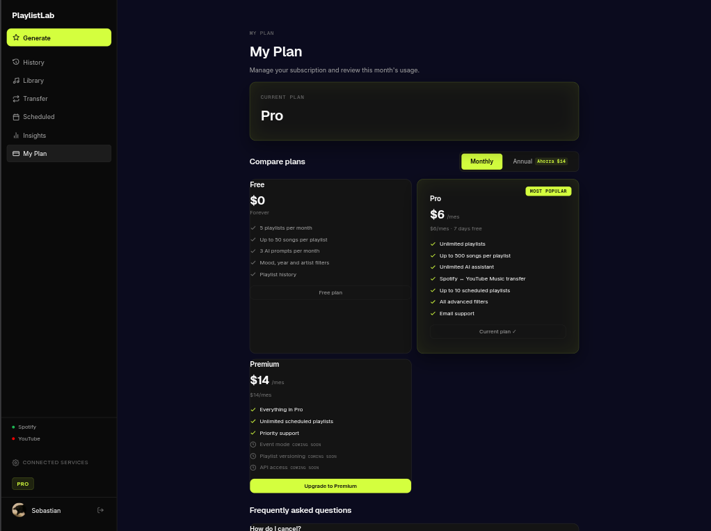 PlaylistLab — screenshot 8 of 9.